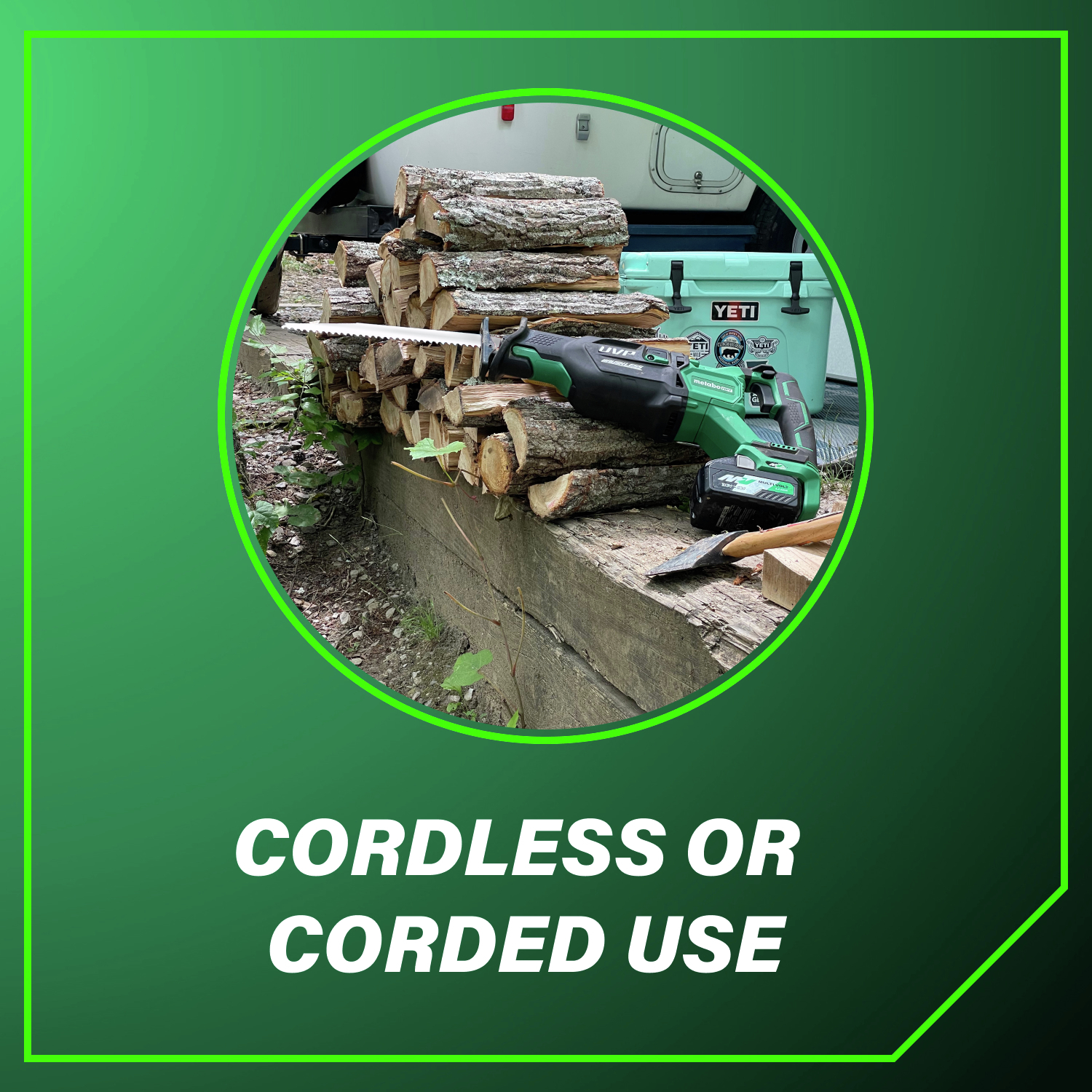 Cordless or corded use works cordlessly or with corded power for maximum versatility.