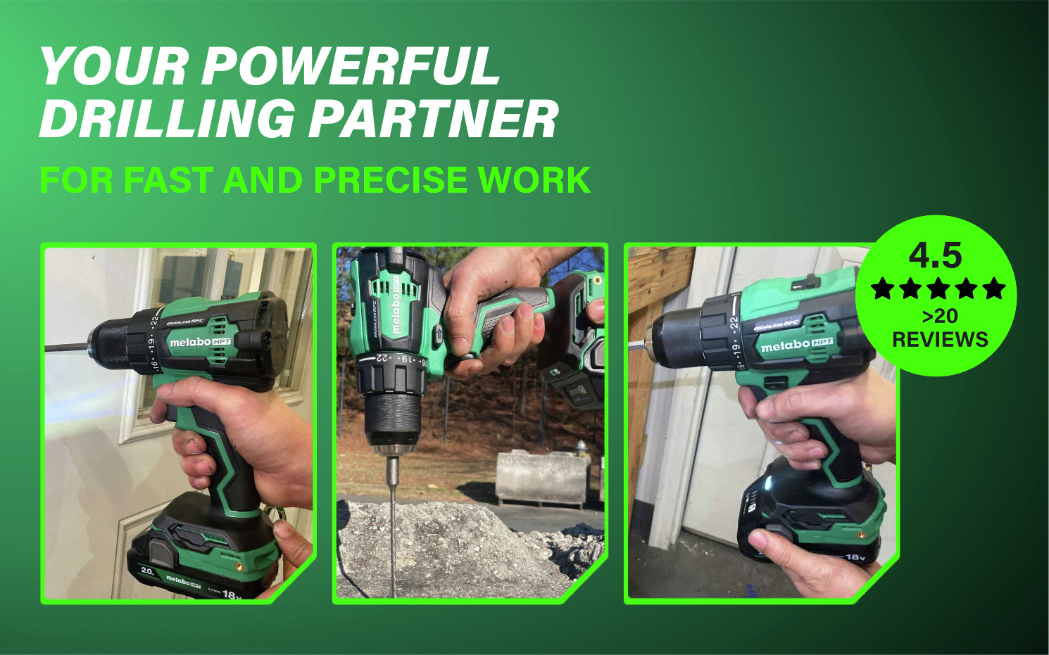 our powerful drilling partner for fast, accurate, and reliable work.