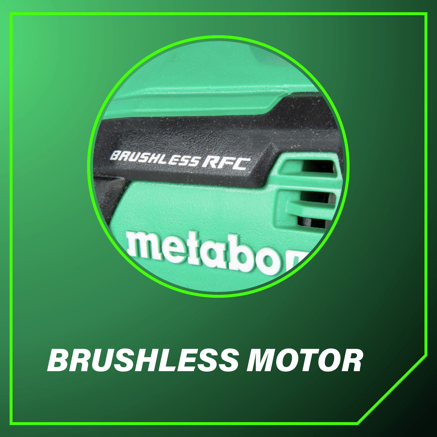 Brushless motor Built for longer runtime, maximum durability, and consistent power.