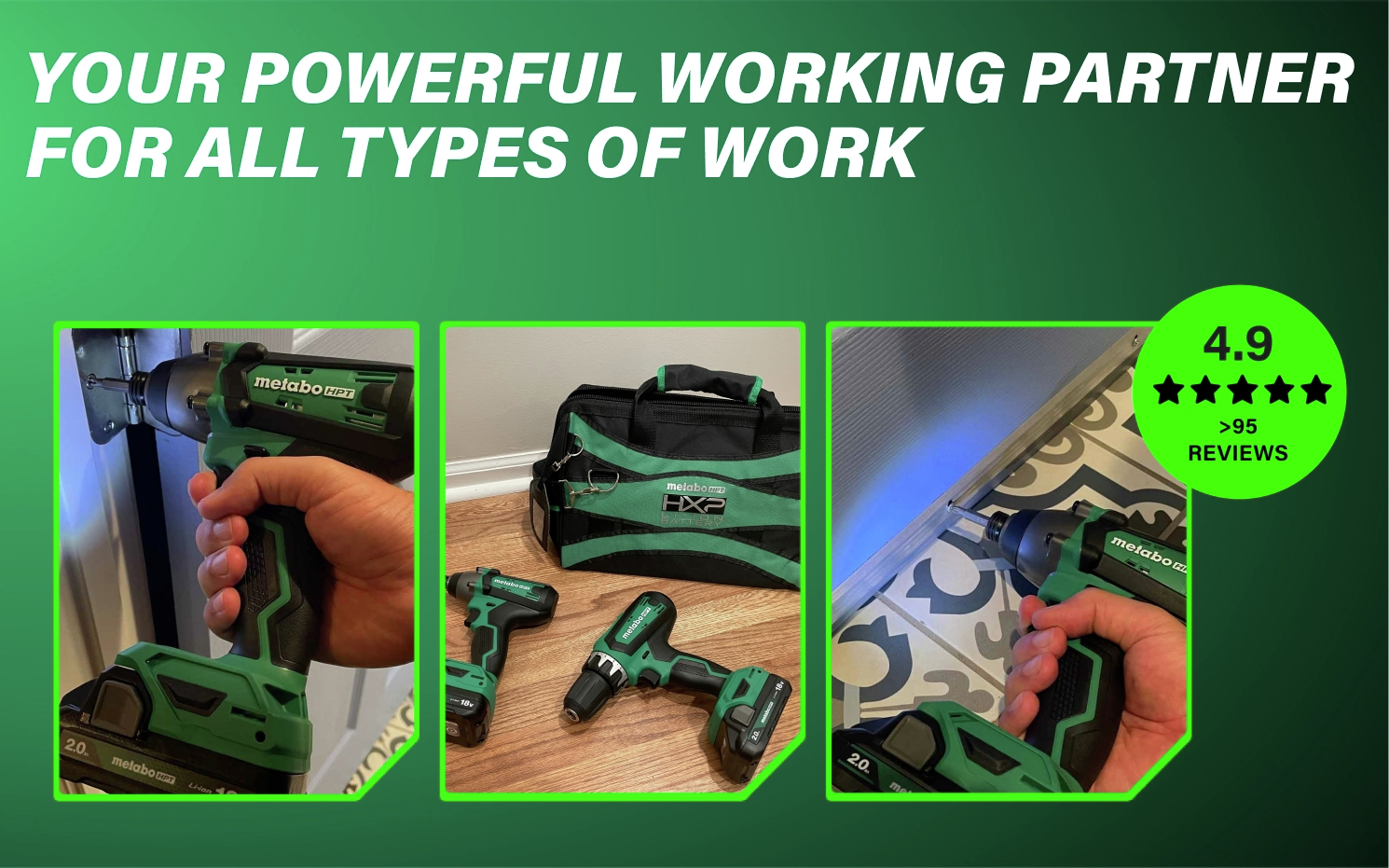Your powerful working partner for all types of work Reliable for fast, precise work across all types of projects.