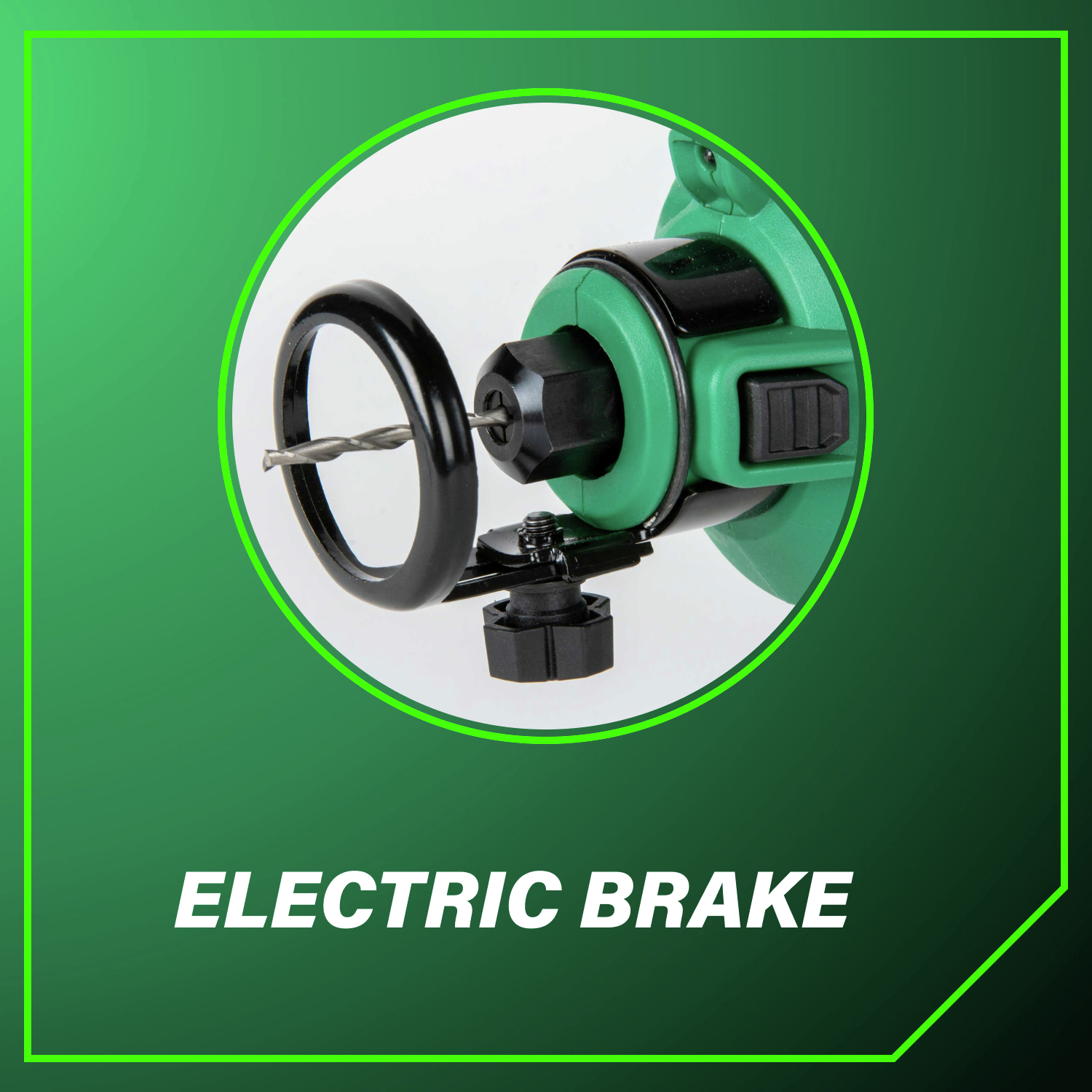 Electric brake Stops the tool instantly for safer operation.