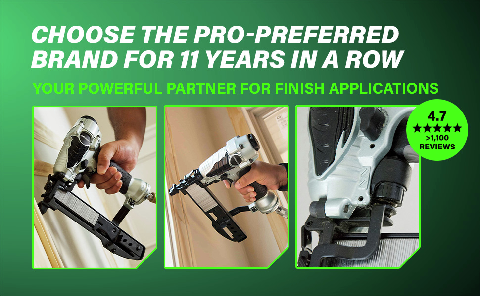 Choose the pro-preferred brand for 11 years in a row trusted for precise finish applications.