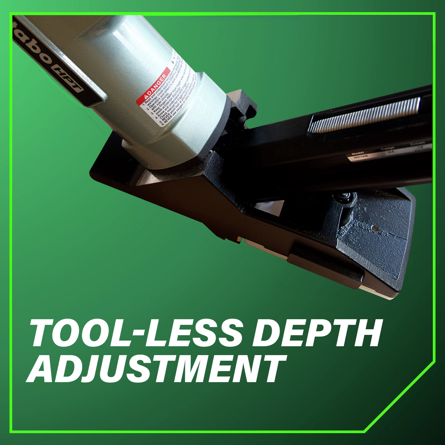 Tool-less depth adjustment delivers precision with every staple.