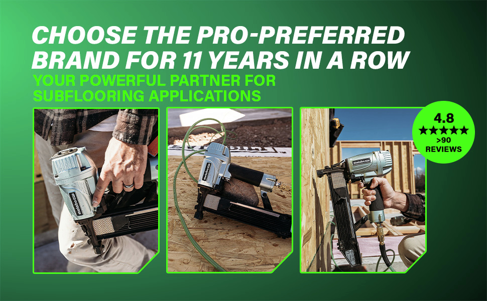 Choose the pro-preferred brand for 11 years in a row trusted for subflooring applications.