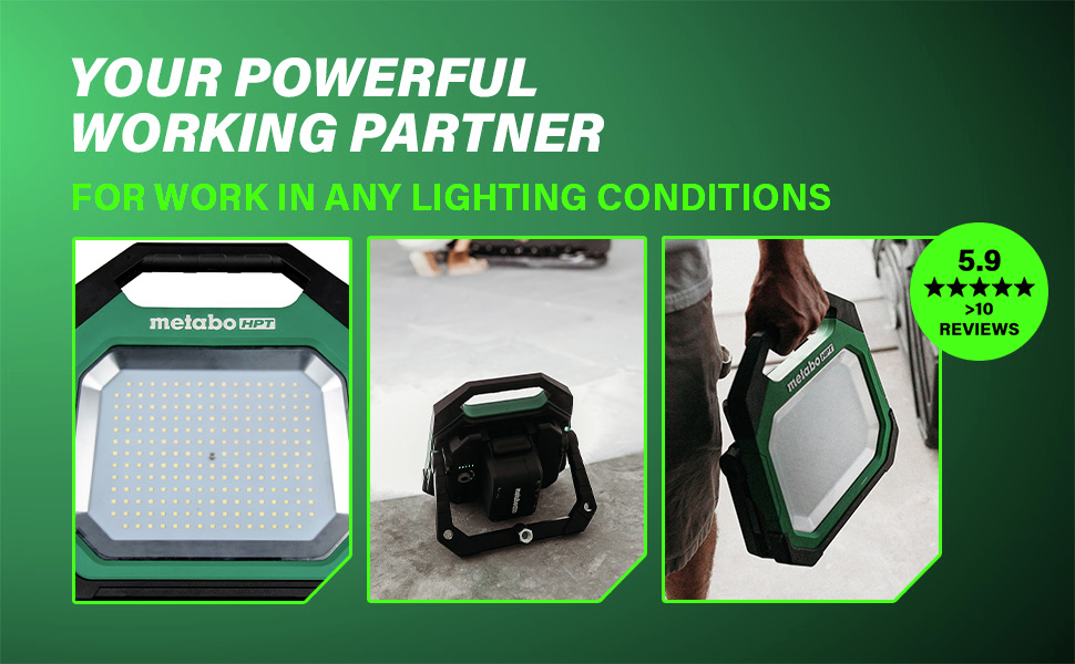 Your Powerful Working Partner For work in any lighting conditions.