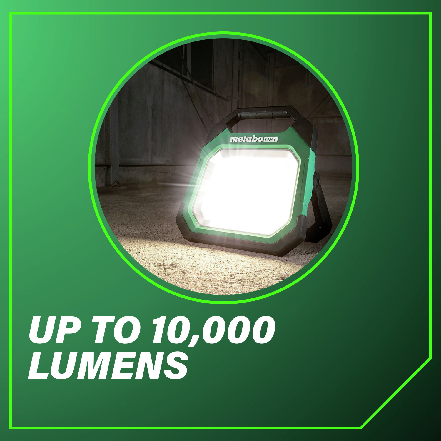 Up to 10000 Lumens for bright, efficient lighting in any workspace.