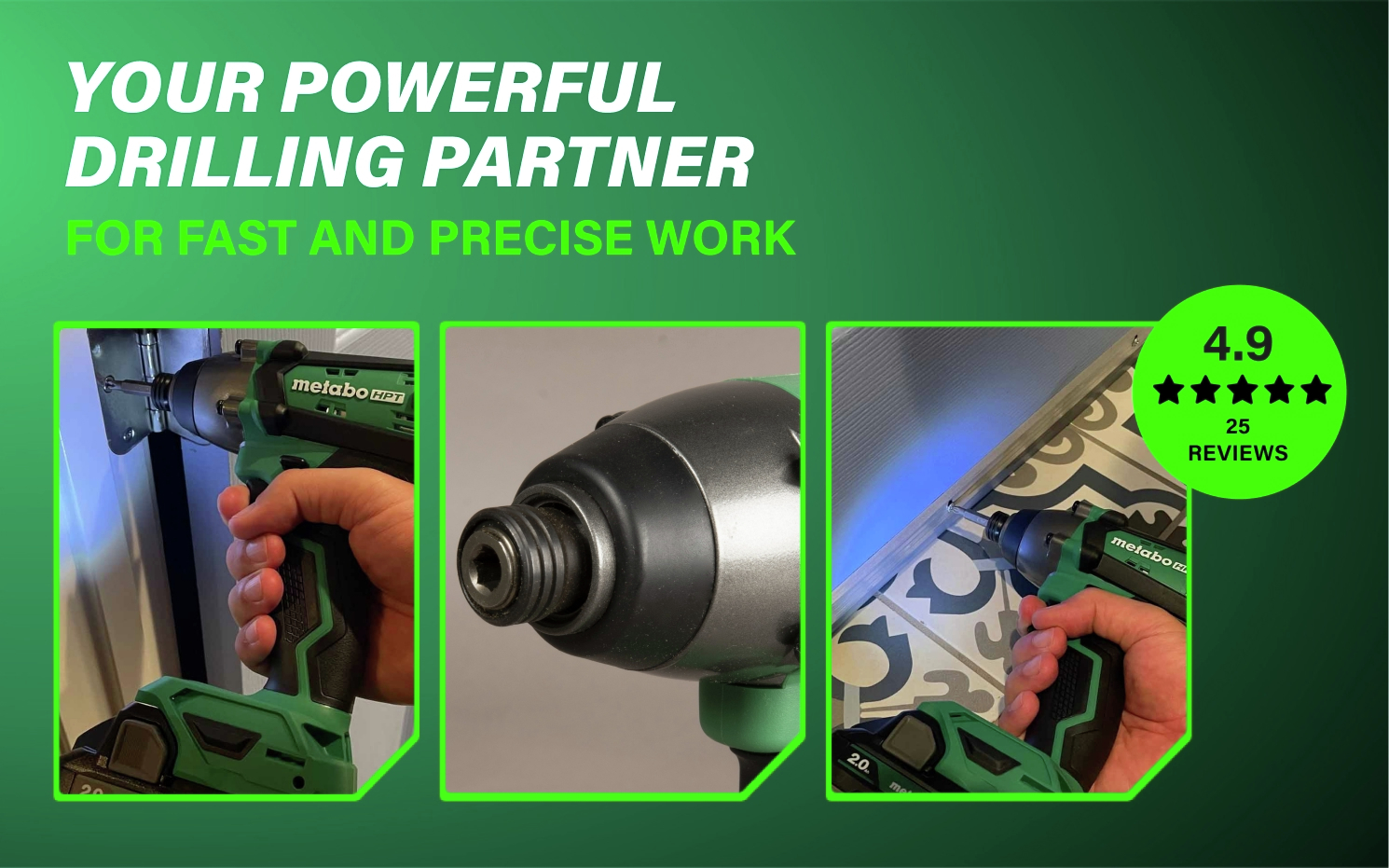 Your Powerful Drilling Partner for fast and precise work.