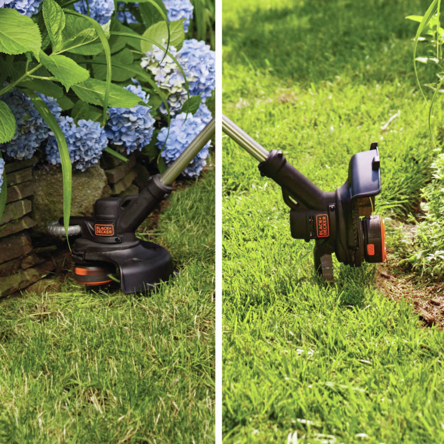 BLACK+DECKER 20V MAX String Trimmer and Edger, Cordless, 12 Inch, 2-Speed  Control, 2