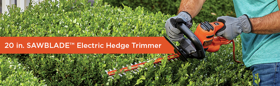 Electric Hedge Trimmer, 20-in. BEHTS300