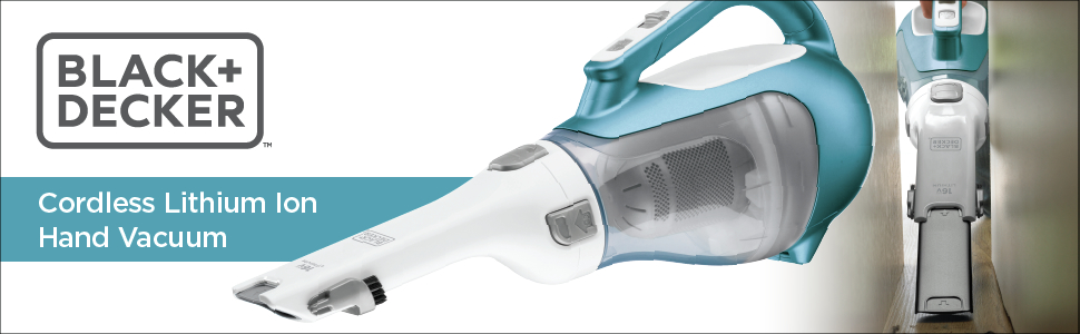 BLACK+DECKER CHV1410L Handheld Vacuum Cleaner - Blue/White