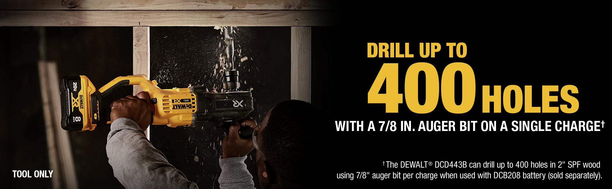 Drill Up to 400 Holes