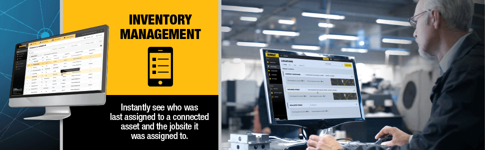 Inventory Management instantly see who was last assigned to a connected asset and the jobsite it was assigned to