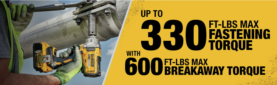 up to 333 ft-lbs max of fastening torque at only 3.48 lbs