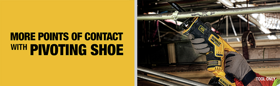 More points of contact with pivoting shoe