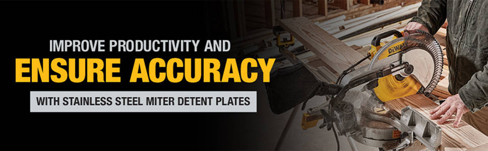 Improve productivity and ensure accuracy with stainless steel miter detent plates