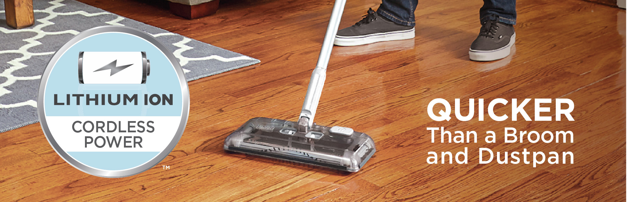 BLACK+DECKER 3.6-Volt Lithium Ion Cordless Powered Floor Sweeper