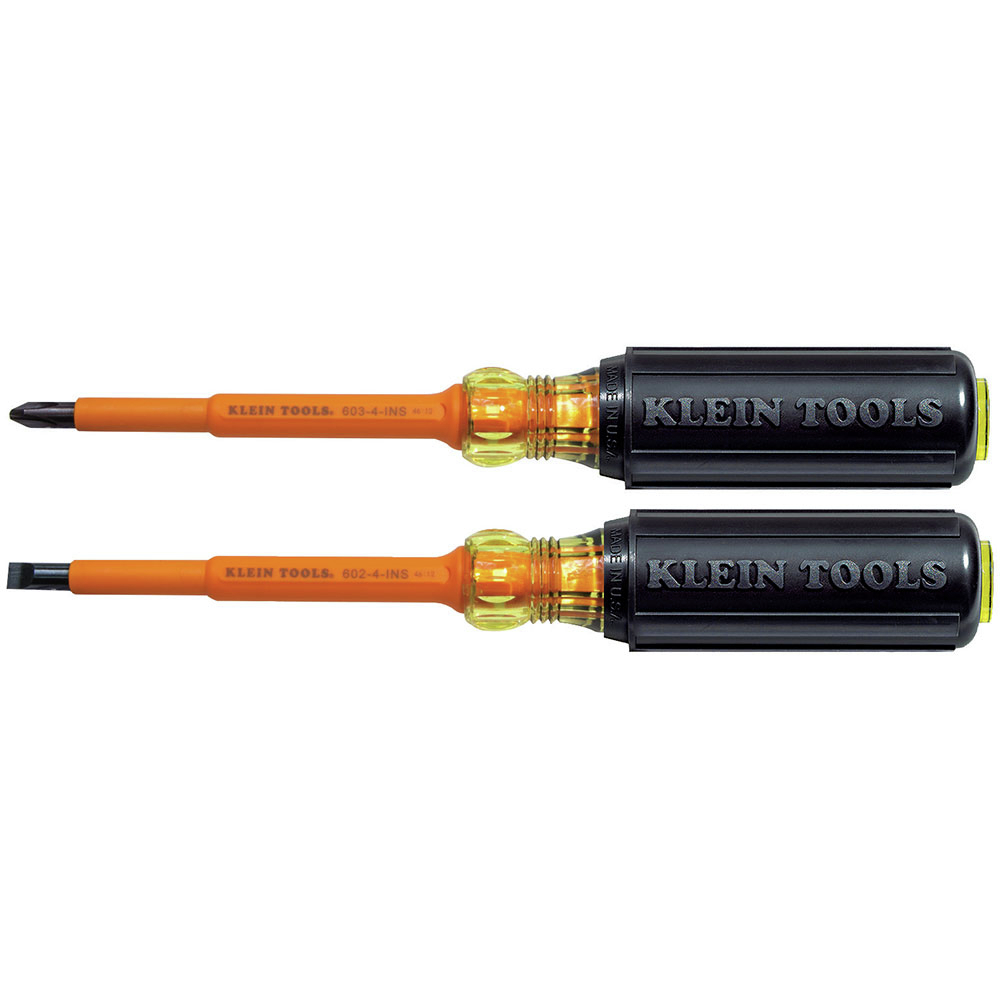 Klein Tools 33532-INS Electrical Insulated Screwdriver Set of 2