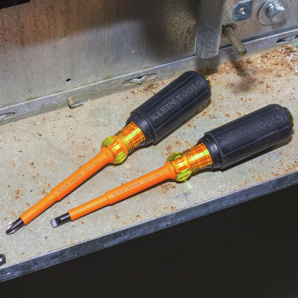 Klein Tools 33532-INS Electrical Insulated Screwdriver Set of 2