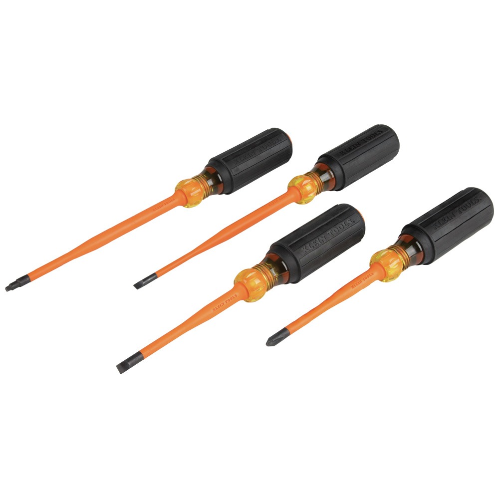 Klein Tools 33734INS 4-Piece 1000V Slim Tip Insulated Screwdriver Set