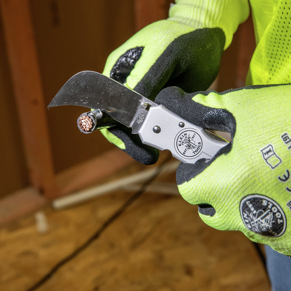 Klein Tools 44006 Electricians Knife with 2-5/8-Inch Hawkbill Blade and Aluminum Handle