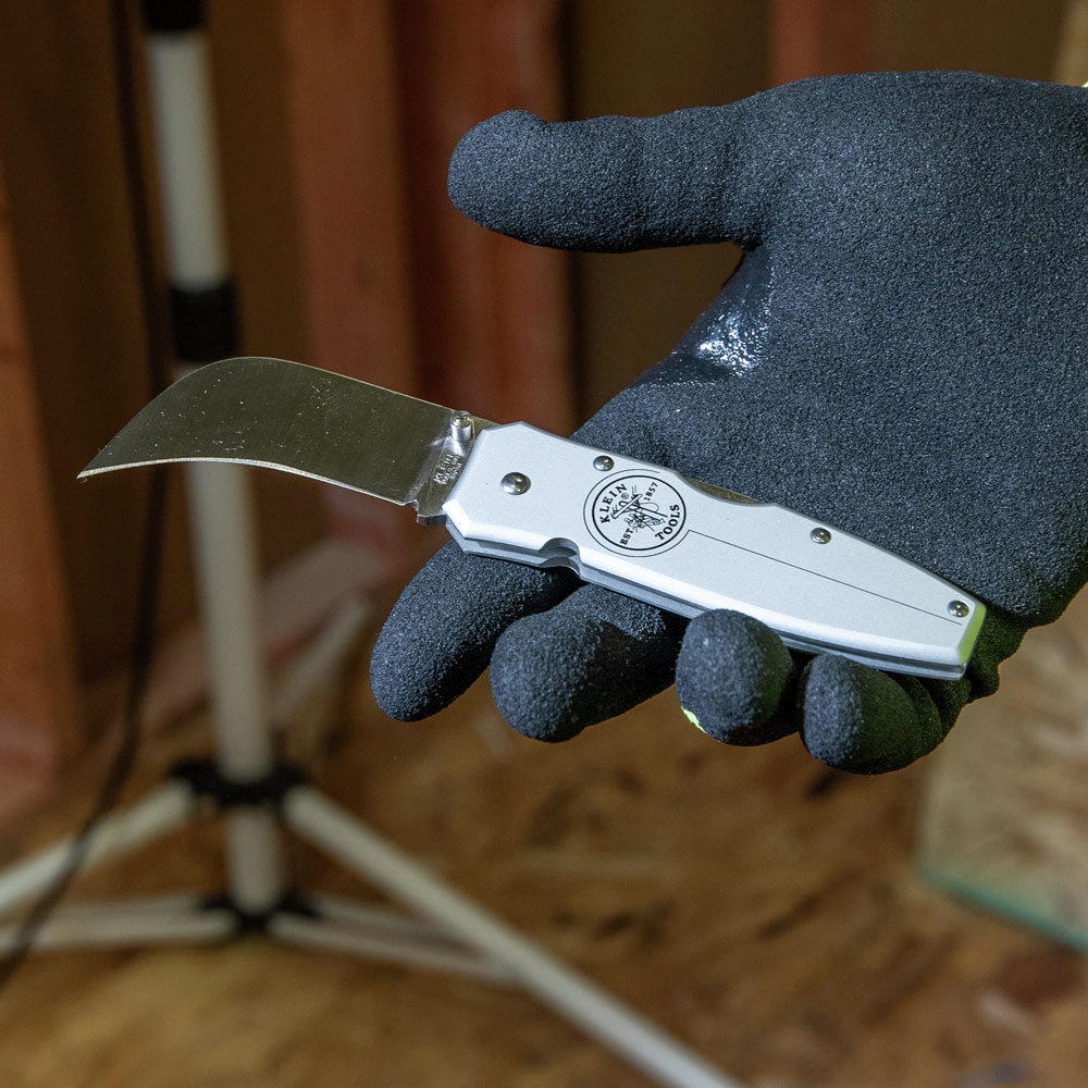 Klein Tools 44006 Electricians Knife with 2-5/8-Inch Hawkbill Blade and Aluminum Handle