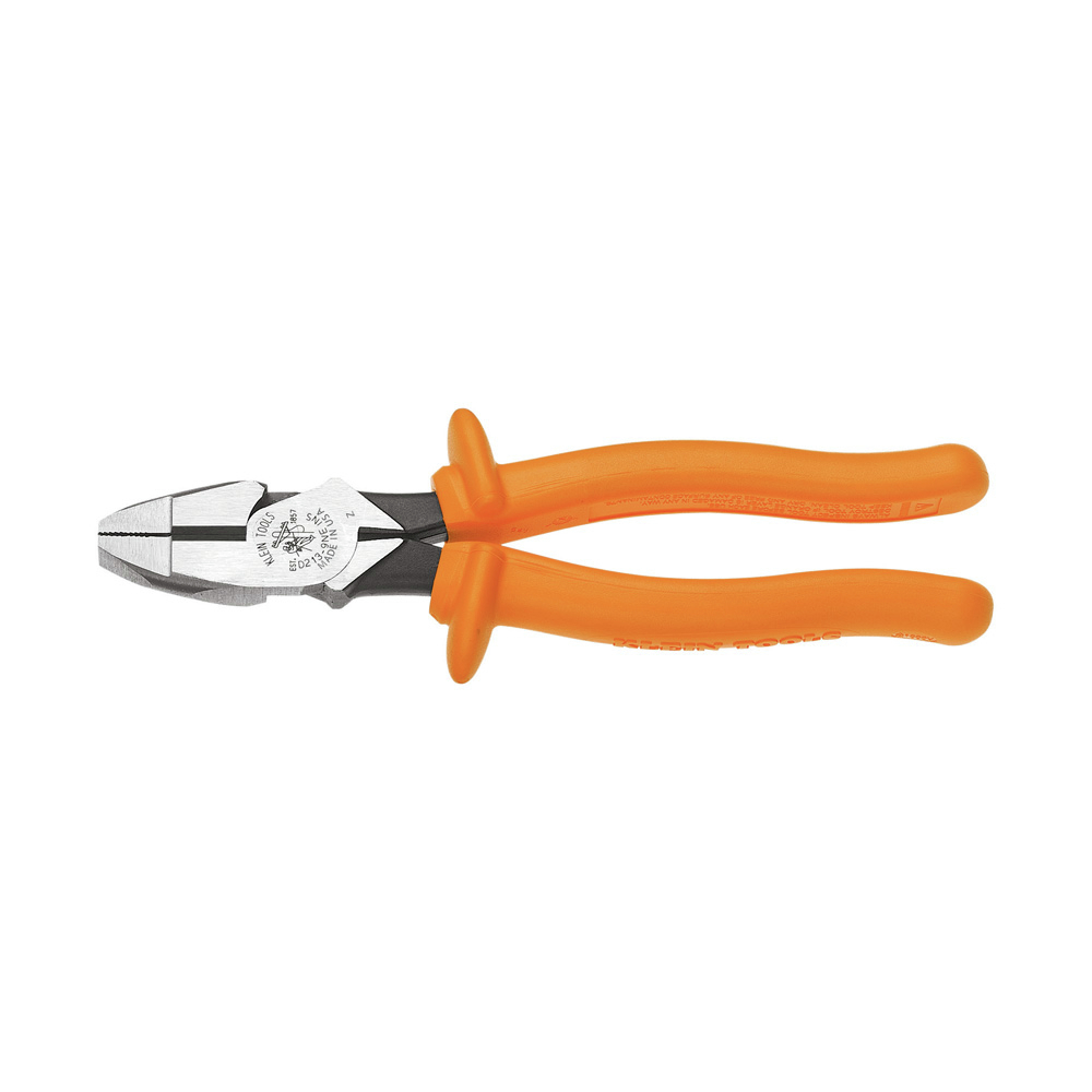 Klein Tools D213-9NE-INS Insulated Side Cutting New England Nose Pliers 9-Inch