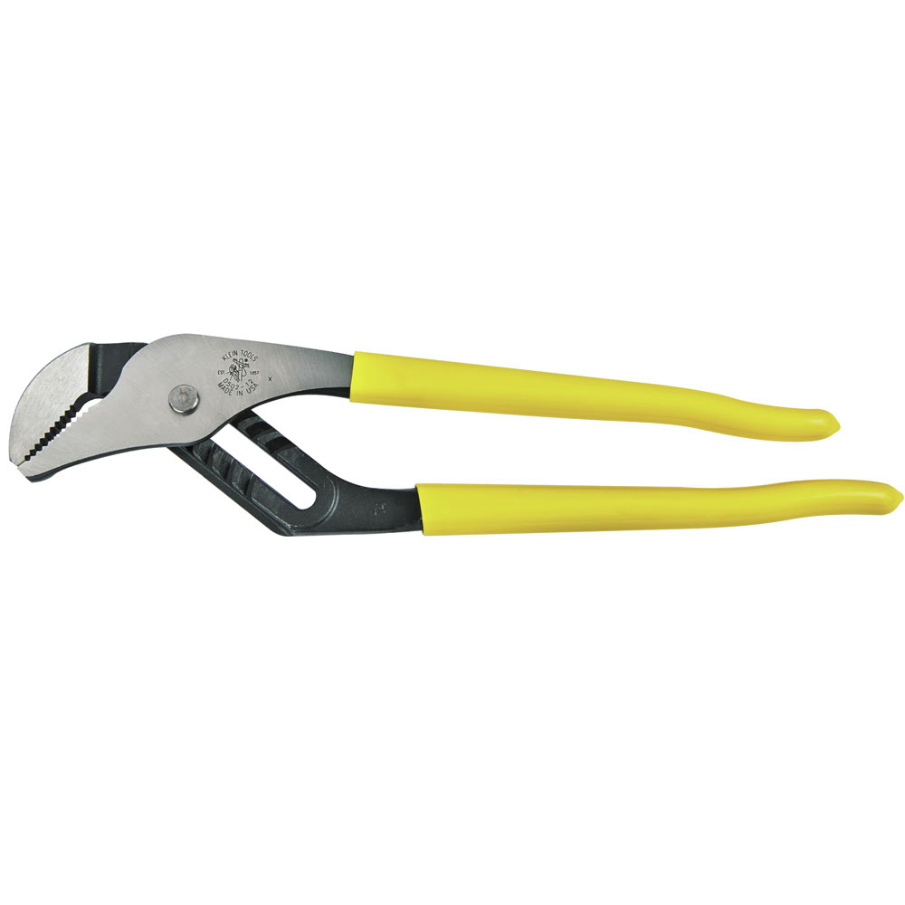 Klein Tools D502-16 Pump Pump Pliers, Dipped 16-Inch Tongue and Groove, Yellow