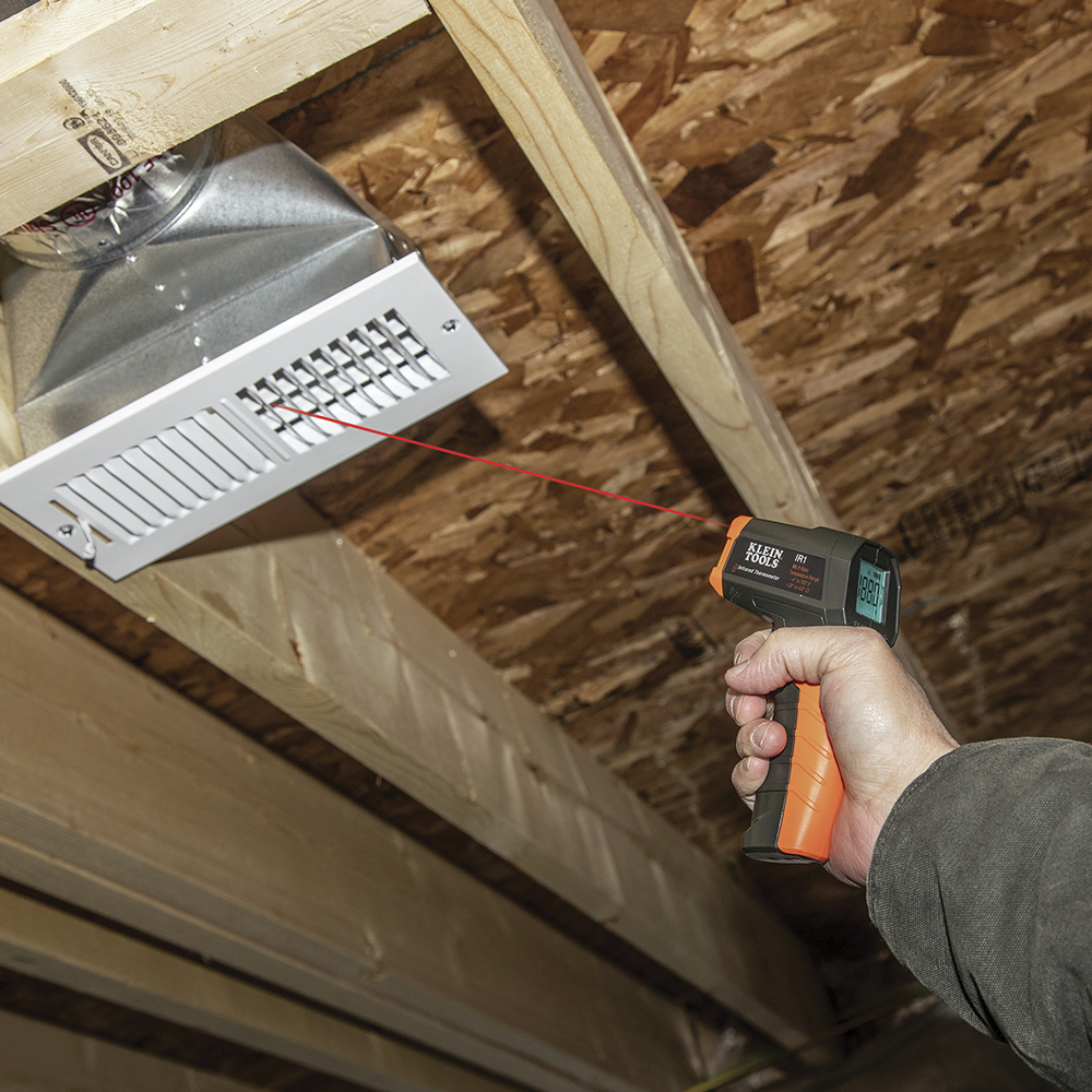 Klein Tools IR1 Digital Laser Gun is Non-Contact Thermometer
