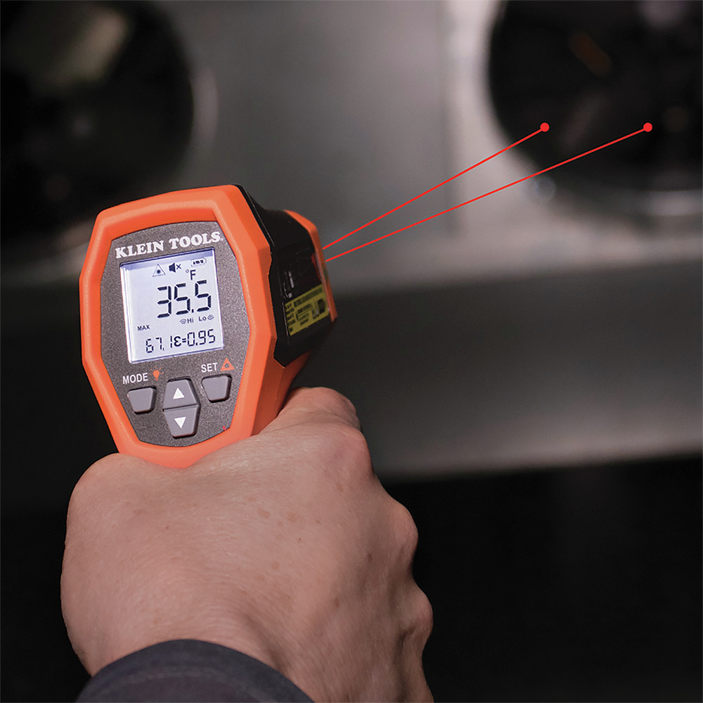Klein Tools IR10 Digital Thermometer Gun with Dual Targeting Laser