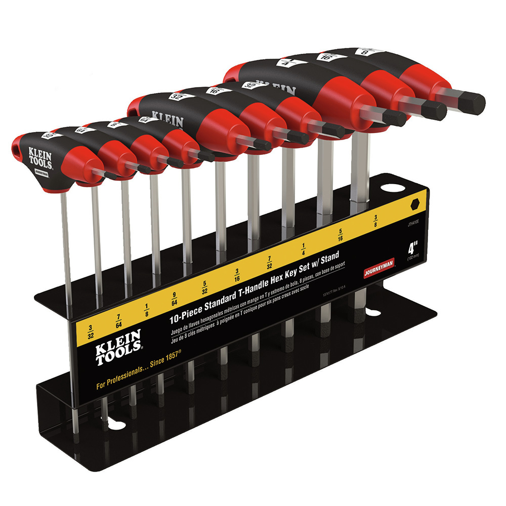 Klein Tools JTH410E 10-Piece T-Handle Hex Key Set
