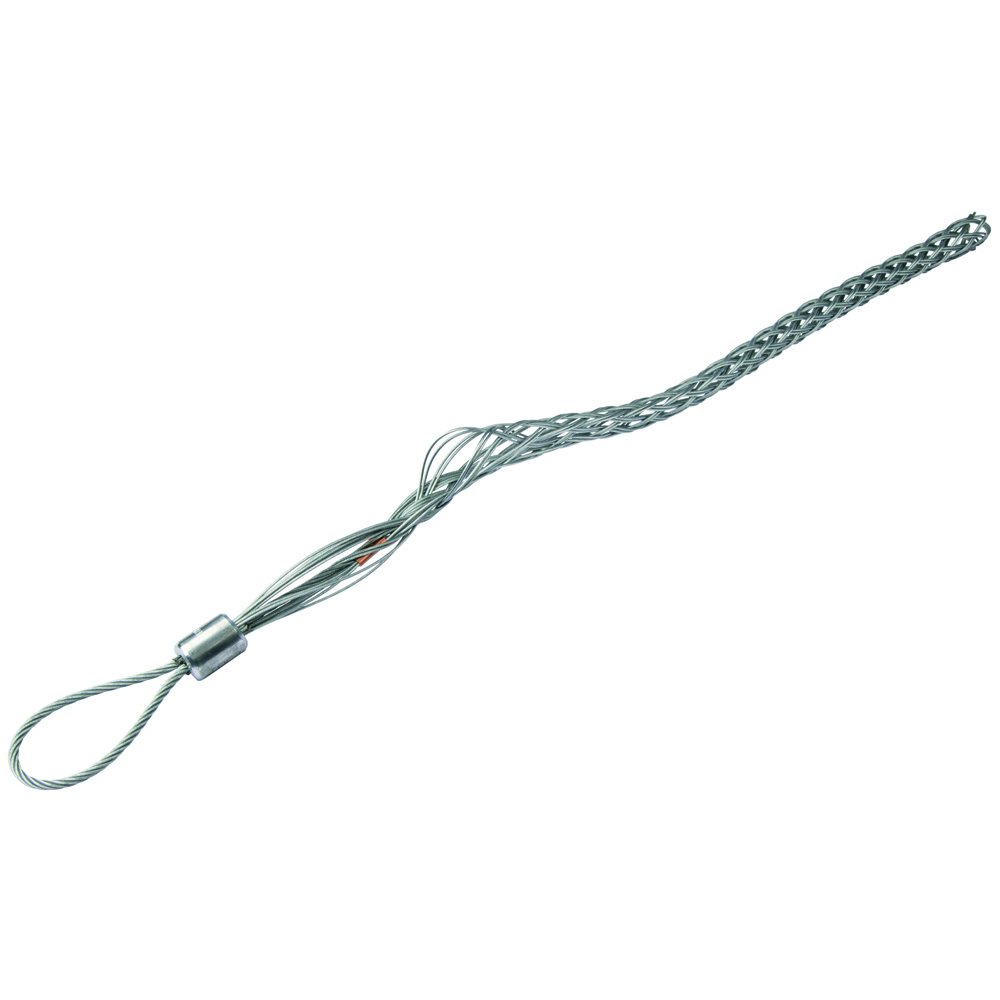 Klein Tools KSCK100-1 Double Weave Mesh Wire Pullig Grips, Offset Flexible Eye, for Cable Diameter 1.00-Inch to 1.24-Inch, 15-Inch
