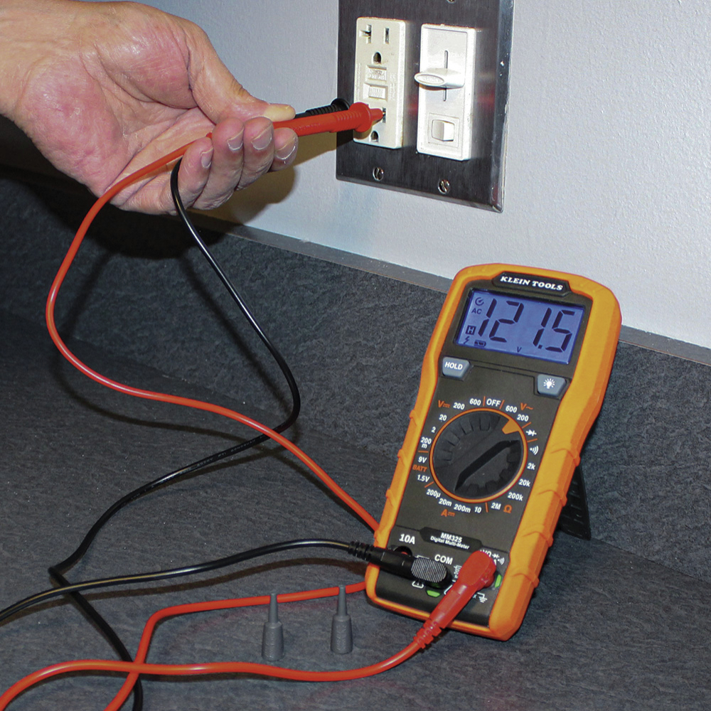 Klein Tools MM325 Digital Manual-Ranging 600V AC/DC Voltage Tester