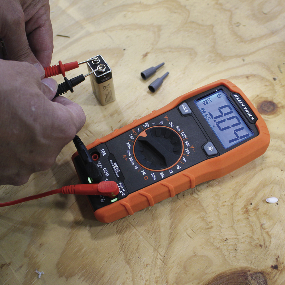 Klein Tools MM325 Digital Manual-Ranging 600V AC/DC Voltage Tester