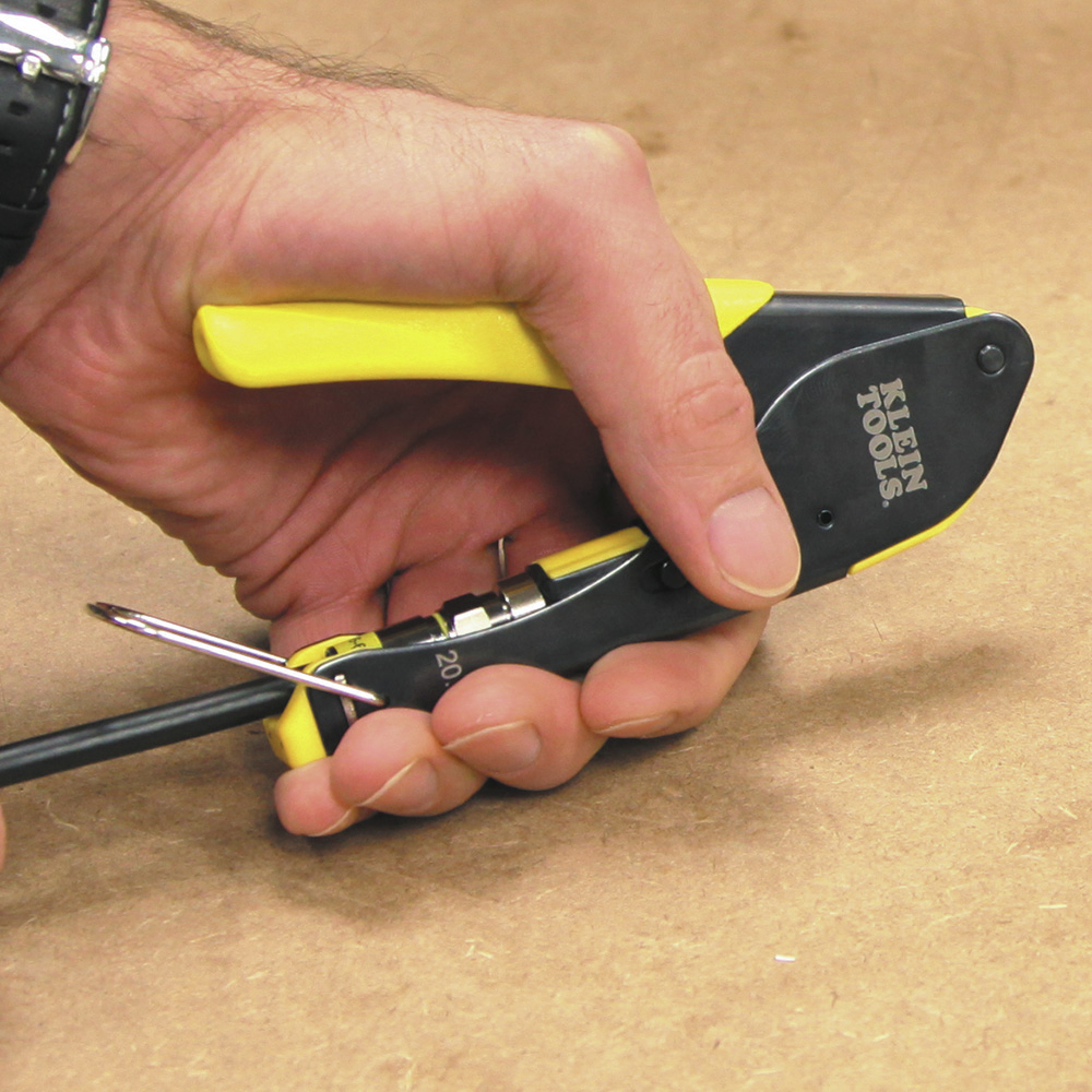 Klein Tools VDV002-818 Coax Install and Test Kit with Crimp Tool