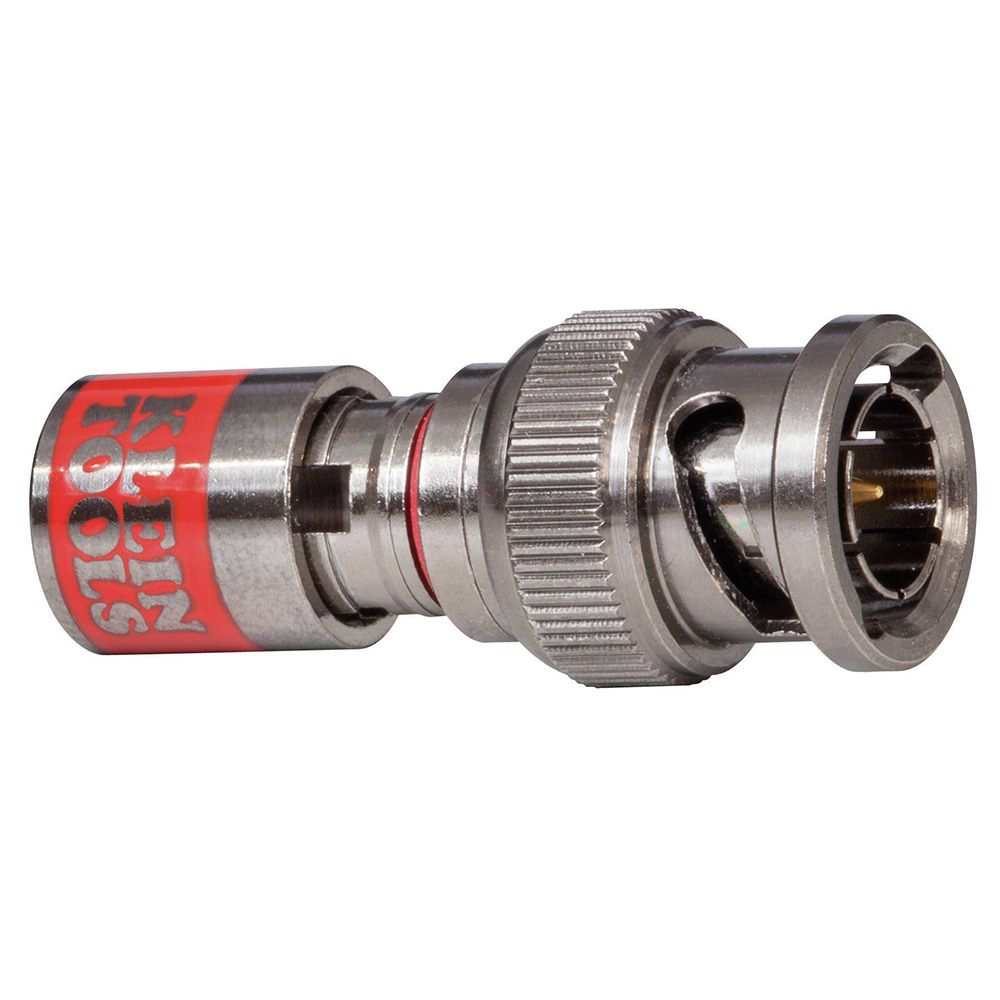 Klein Tools VDV813-616 Universal BNC Compression Connectors With Universal Sleeve Technology, 10-Pack