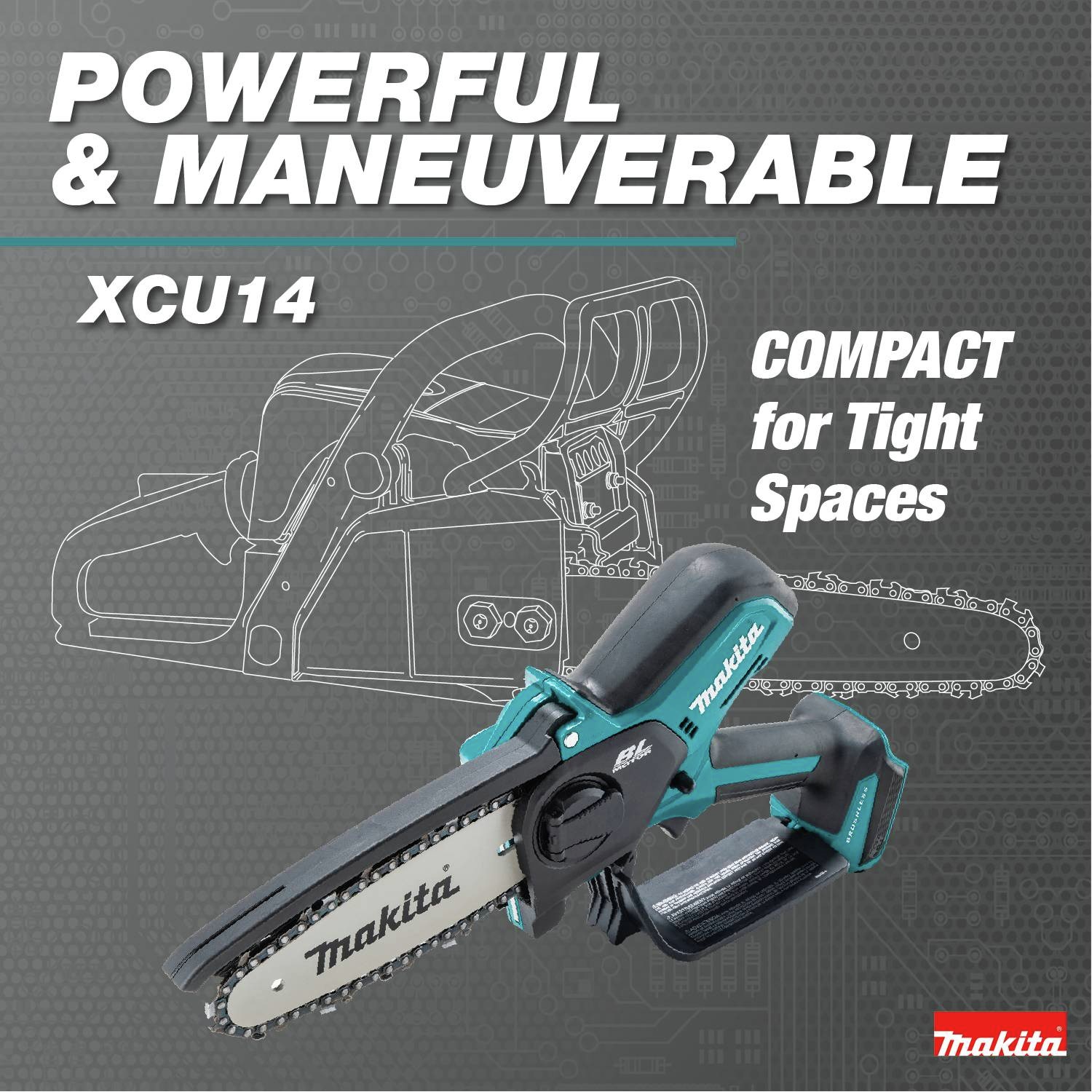 Powerful and Maneuverable: Compact for tight spaces