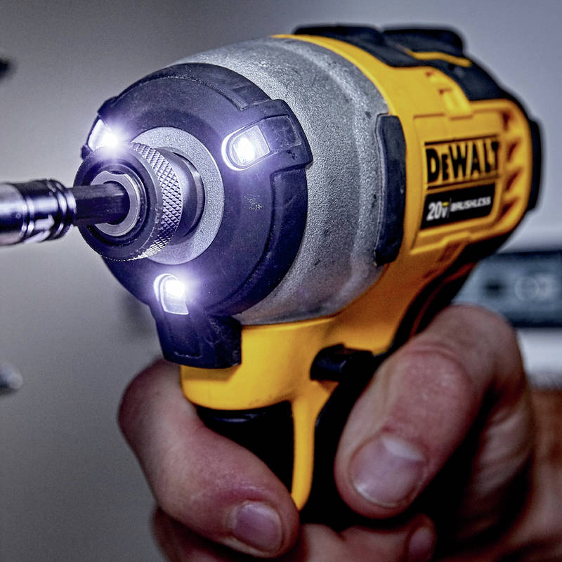 Impact Driver DEWALT DCF809C1 20V MAX Brushless - Compact Power Tool ...