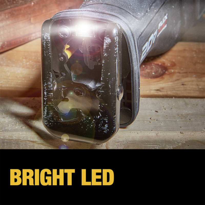 Bright LED for better visibility in low-light work areas