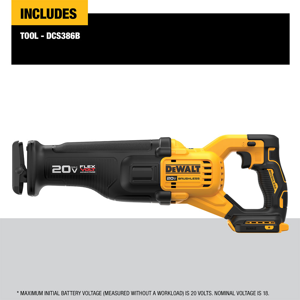 Tool Only - DCS386B Reciprocating Saw (Battery and Charger sold separately)