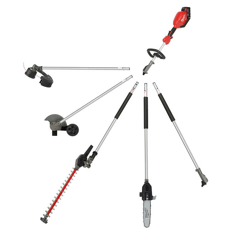 M18 FUEL String Trimmer with QUIK-LOK is compatible with multiple attachments