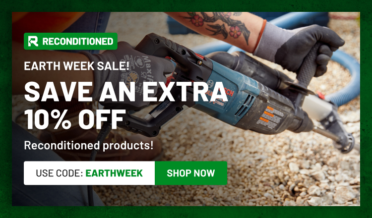 Earth Week Sale! Save an extra 10% off Reconditioned Products!