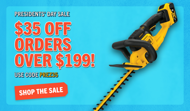 Presidents' Day Sale! Save $35 off $199