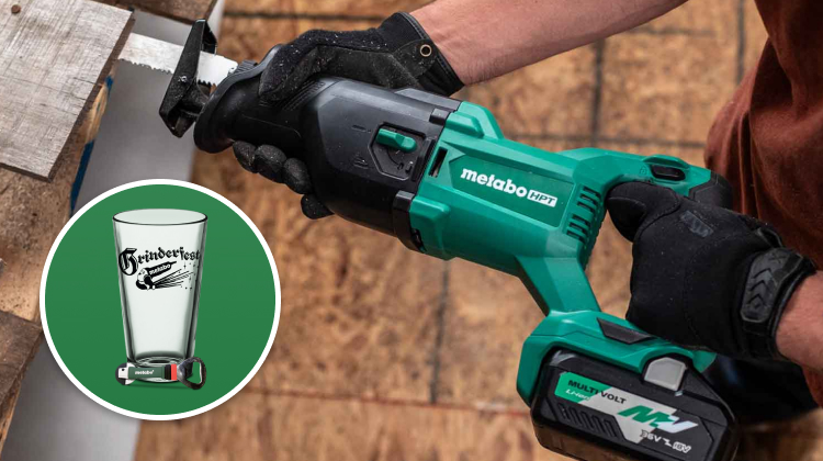 FREE Metabo Grinderfest Pint Glass and Bottle Opener