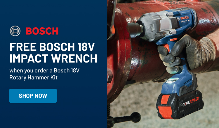 FREE Bosch 18V Impact Wrench 