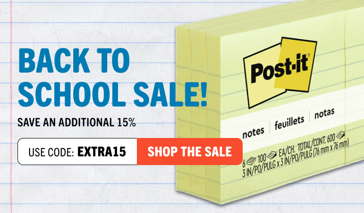 Back to School Sale! Save an Extra 15%!