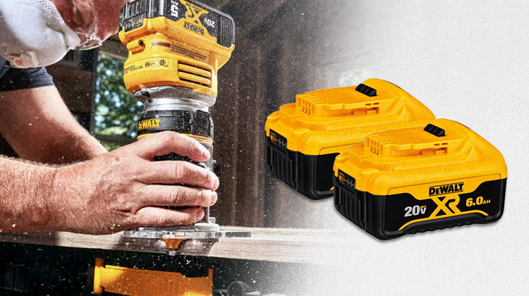 FREE DEWALT 20V MAX Premium XR 6 Ah Battery (2-Pack)