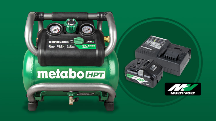 Enter to win a 36V Compressor and Battery & Charger Kit!